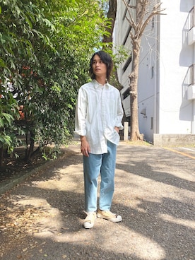 「TOAST（トースト）のアイテム」を使った、EZAKIさん（メンズ・173cm）の春コーディネート