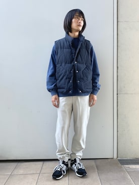 メンズのダウンベストコーディネート Zozotown