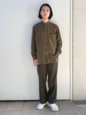 「コーデュロイシャツ」｜EZAKIさん（メンズ・173cm・20代）の秋コーディネート
