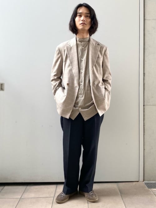 極美品 アダムエロペ × OGUZ 別注 T/R ストレッチ ルーズ スーツ M 極美品 アダムエロペ × OGUZ 別注 T/R ストレッチ ルーズ スーツ M