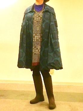 「pas de calais（パドカレ）のアイテム（ワンピース/ドレス）」を使った、cava_oui!さん（レディース・167cm）の冬コーディネート