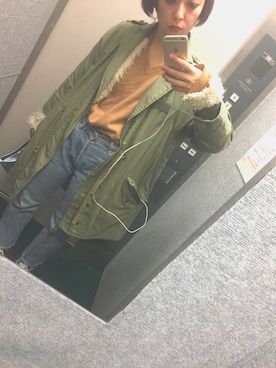 「Jonnlynx（ジョンリンクス）のアイテム（ニット/セーター）」を使った、Mayun0220さん（レディース・163cm）の冬コーディネート
