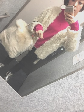 「Jonnlynx（ジョンリンクス）のアイテム（ニット/セーター）」を使った、Mayun0220さん（レディース・163cm）の冬コーディネート