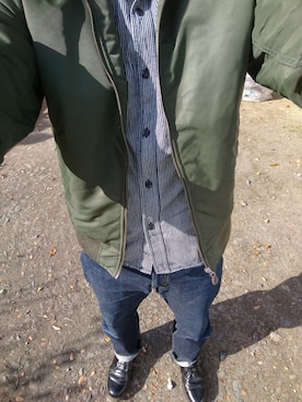 「EDWIN」｜「アイテム（ブルゾン）」を使った、nさん（メンズ・170cm）の秋コーディネート