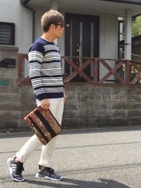 「SEVENDAYS=SUNDAY（セブンデイズサンデイ）のアイテム（バッグ）」を使った、seiさん（メンズ・172cm）の春コーディネート