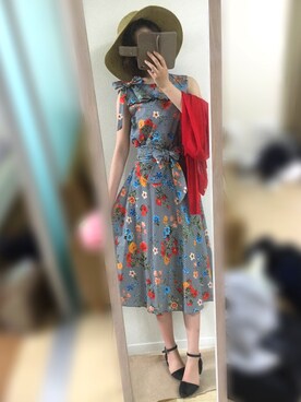 「tocco（トッコ）のアイテム（帽子）」を使った、sakinoさん（レディース・156cm）の春コーディネート