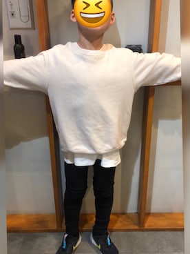 「息子コーデ」｜「アイテム（スウェット）」を使った、ruutou213さん（キッズ・130cm）の冬コーディネート