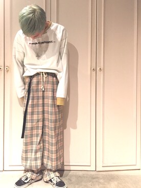 「Faith（-）のアイテム（パンツ）」を使った、waizumiさん（メンズ・168cm・20代）の冬コーディネート