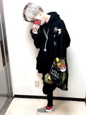 「pokemon」｜waizumiさん（メンズ・168cm）の春コーディネート