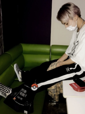 「Faith（-）のアイテム（Tシャツ/カットソー）」を使った、waizumiさん（メンズ・168cm）の春コーディネート
