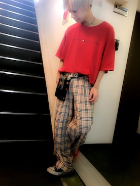「Faith（-）のアイテム（パンツ）」を使った、waizumiさん（メンズ・168cm・20代）の春コーディネート