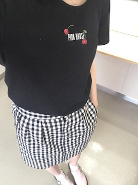 「PINKHOUSECHELSEA」｜ななみそさん（レディース・158cm）の夏コーディネート