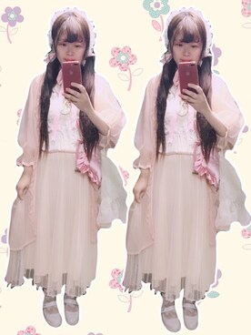 「H&M（エイチ・アンド・エム）のアイテム（タンクトップ）」を使った、momiboboさん（レディース・163cm）の夏コーディネート