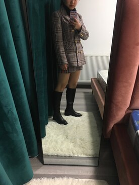 「アイテム（フォーマルスーツ/小物）」を使った、柳天蝎Lさん（レディース・158cm・20代）の冬コーディネート