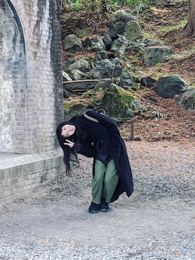 「THE SHINZONE（ザ　シンゾーン）のハイウエストチノパンツ（チノパンツ）」を使った、Okachi さん（レディース・157cm）の春コーディネート