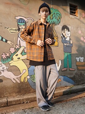 「BASQUE magenta（バスクマゼンタ）のアイテム」を使った、basquemagentaさん（メンズ・179cm）の秋コーディネート