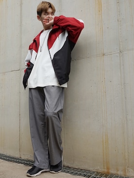 「KANGOL（カンゴール）のアイテム（ジャケット/アウター）」を使った、basquemagentaさん（メンズ・179cm）の秋コーディネート