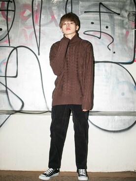 「BASQUE magenta（バスクマゼンタ）のアイテム」を使った、basquemagentaさん（メンズ・180cm）の冬コーディネート