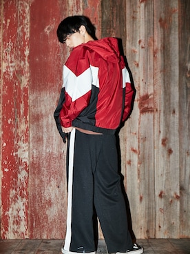 「KANGOL（カンゴール）のアイテム（ジャケット/アウター）」を使った、basquemagentaさん（メンズ・181cm）の冬コーディネート