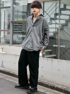 「BASQUE magenta（バスクマゼンタ）のアイテム」を使った、basquemagentaさん（メンズ・180cm）の春コーディネート