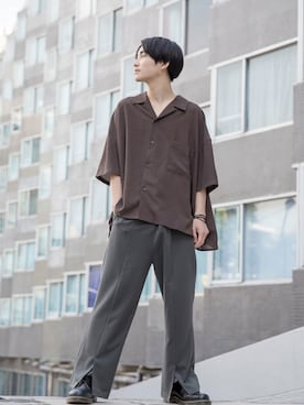 「BASQUE magenta（バスクマゼンタ）のアイテム」を使った、basquemagentaさん（メンズ・175cm）の春コーディネート