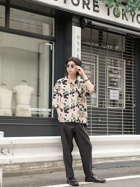「BASQUE magenta（バスクマゼンタ）のアイテム」を使った、basquemagentaさん（メンズ・176cm）の夏コーディネート
