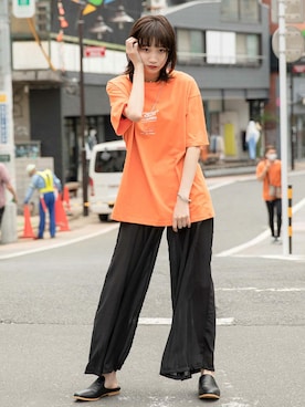 「BASQUE magenta（バスクマゼンタ）のアイテム」を使った、basquemagentaさん（レディース・164cm）の夏コーディネート