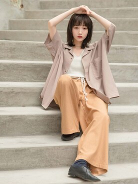 「BASQUE magenta（バスクマゼンタ）のアイテム」を使った、basquemagentaさん（レディース・164cm）の夏コーディネート