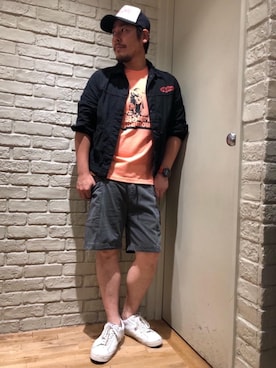 「G-SHOCK」｜「アイテム（デニムジャケット）」を使った、hashikenさん（メンズ・172cm）の春コーディネート