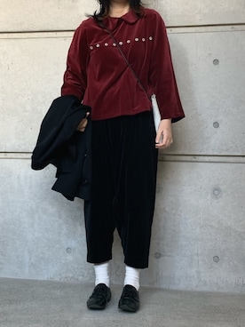 「Kagari Yusuke（カガリユウスケ）のアイテム」を使った、marikoさん（レディース・158cm）の冬コーディネート