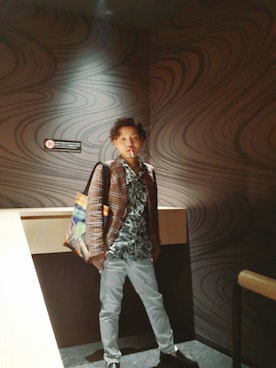 「THE WH（ザ　ダブルエイチ）のアイテム」を使った、車輪さん（メンズ・162cm）の秋コーディネート