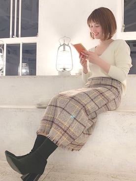 「パーソナルカラー オータム」｜Hiromi Nakamoriさん（レディース・158cm）の春コーディネート