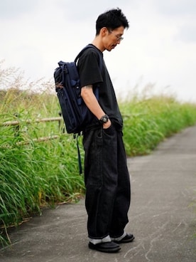 「シンプル」｜「アイテム（アナログ腕時計）」を使った、Kato-Aさん（メンズ・165cm）の秋コーディネート