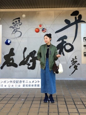 「スプリングSENSEOFPLACE」｜AI ♡さん（レディース・163cm）の冬コーディネート