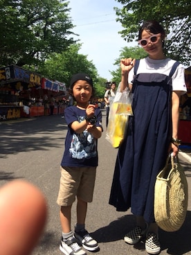 「サークルバッグ」｜「アイテム（スリッポン）」を使った、AI ♡さん（レディース・163cm）の春コーディネート