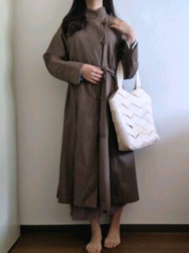 「LILY BROWN（リリーブラウン）のアイテム（トレンチコート）」を使った、ここあがすきさん（レディース・164cm）の春コーディネート