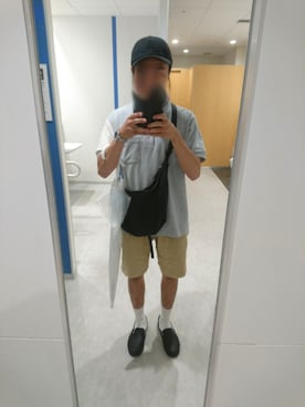 「アイテム（スリッポン）」を使った、D-1さん（メンズ・173cm・20代）の夏コーディネート