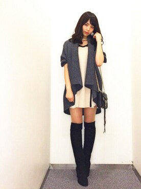 「lilLilly（リルリリー）のアイテム（アクセサリー）」を使った、saya🍎*さん（レディース・156cm）の冬コーディネート