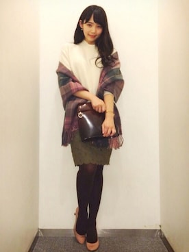 「agete FIRST（アガットファースト）のアイテム」を使った、saya🍎*さん（レディース・156cm）の冬コーディネート