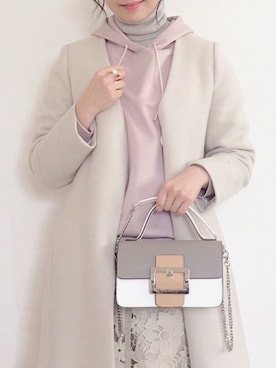 saya🍎*さん（レディース・156cm）の冬コーディネート