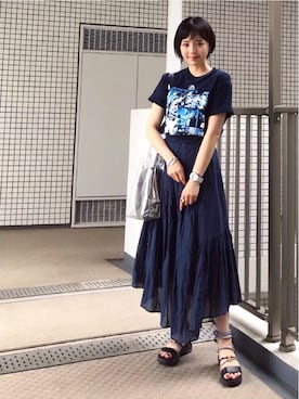 saya🍎*さん（レディース・156cm）の夏コーディネート