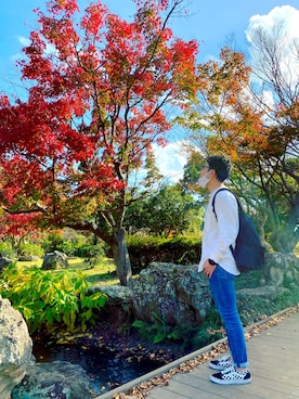 「無印良品」｜da22さん（メンズ・172cm）の冬コーディネート