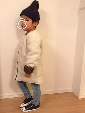 「フユコーデ」｜「アイテム（その他）」を使った、Kai☆☆さん（キッズ・100cm）の冬コーディネート