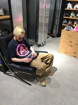 「L.H.P（エルエイチピー）のアイテム」を使った、Junya Kasugaさん（メンズ・170cm）の夏コーディネート