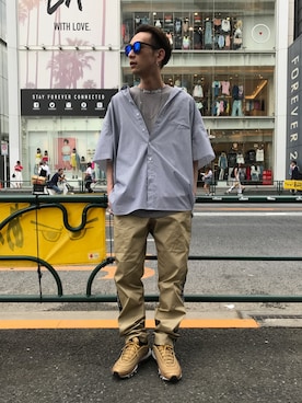 Junya Kasugaさん（メンズ・170cm）の夏コーディネート