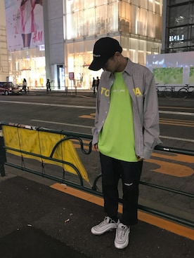 Junya Kasugaさん（メンズ・170cm）の春コーディネート