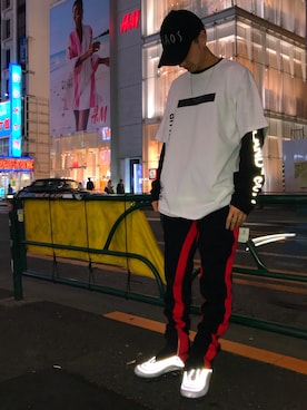 Junya Kasugaさん（メンズ・170cm）の春コーディネート