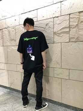 「soe（ソーイ）のアイテム（その他パンツ）」を使った、Junya Kasugaさん（メンズ・170cm）の夏コーディネート