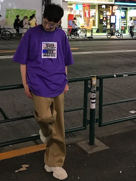 「A.D.S.R.（エーディーエスアール）のアイテム」を使った、Junya Kasugaさん（メンズ・170cm）の夏コーディネート