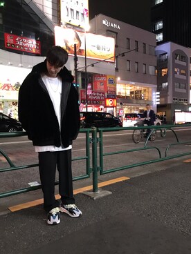 「soe（ソーイ）のアイテム」を使った、Junya Kasugaさん（メンズ・170cm）の秋コーディネート